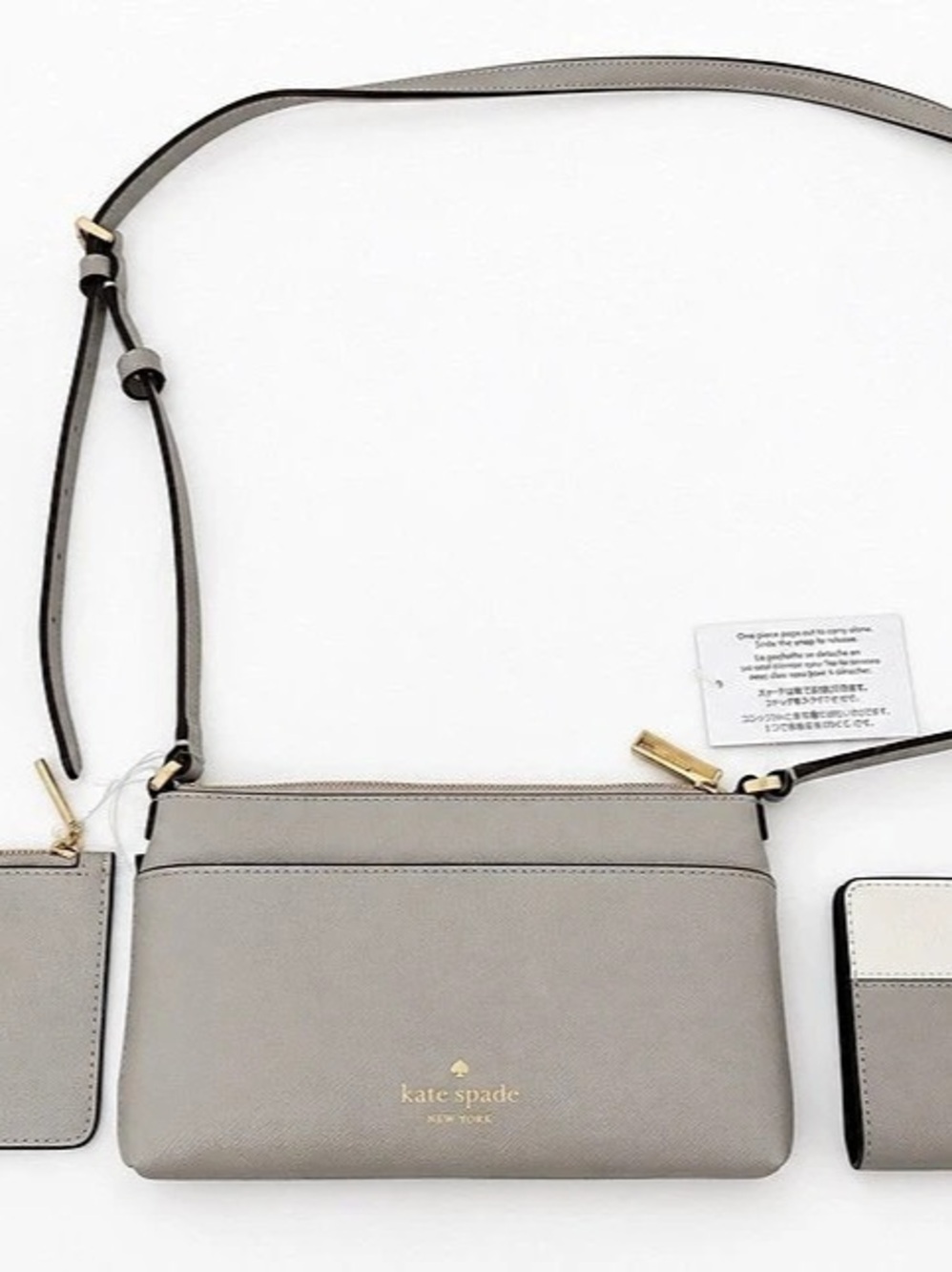 Kate Spade New York Gray Crossbody Bag & Matching Accessories